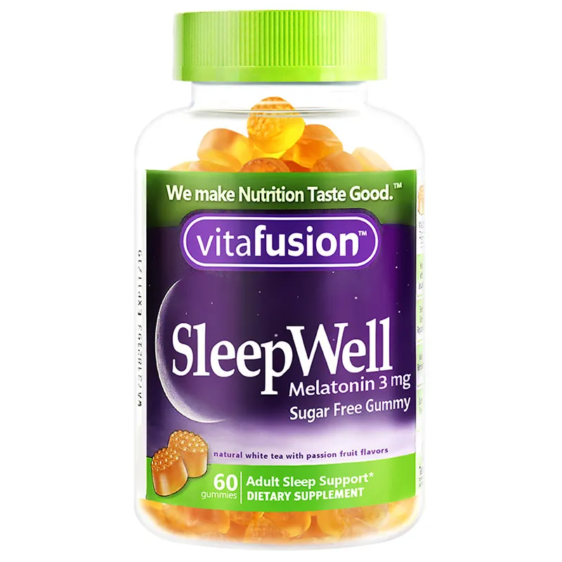 Melatonin Sleep Gummy - American Vitafusion Sleepwell Doces Melatonina 3mg