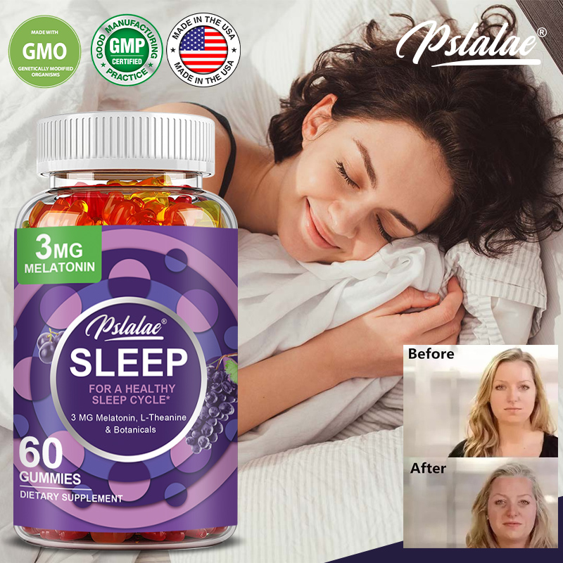Melatonin Sleep Gummy - Gomas para Dormir - Relaxamento, Redução