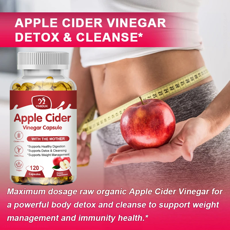 YIMIDUK Vinagre de Maçã Orgâni - Apple Cider Vinegar Pill avaliação e preço