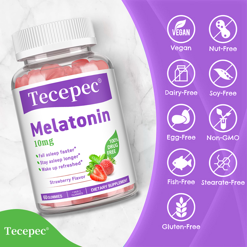 Gomas de melatonina 10 mg, mel - Melatonin Sleep Gummy avaliação e preço