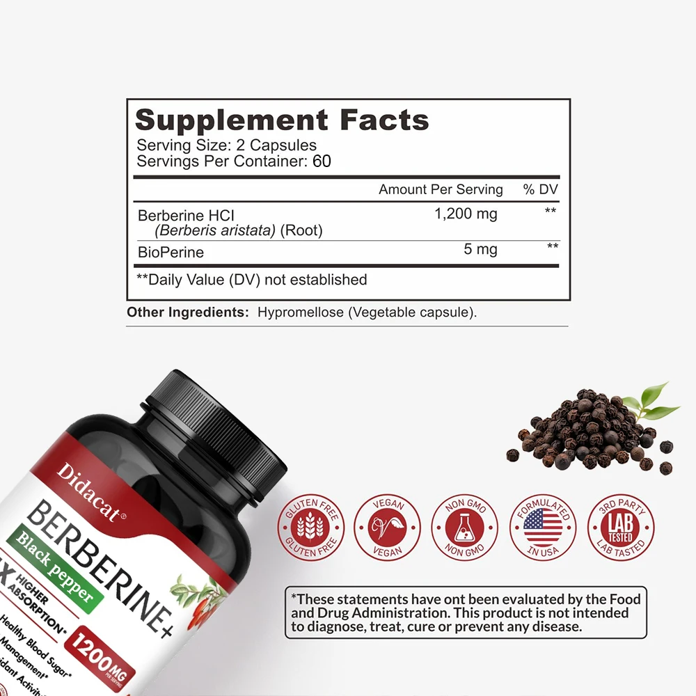 Suplemento Berberine HCl - par - Berberine Hcl Capsule avaliação e preço