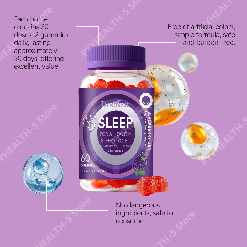 Docteat Gomas para Dormir 3mg  - Melatonin Sleep Gummy avaliação e preço