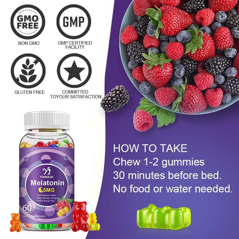 Gomas de Melatonina 5Mg, Apoia - Melatonin Sleep Gummy avaliação e preço