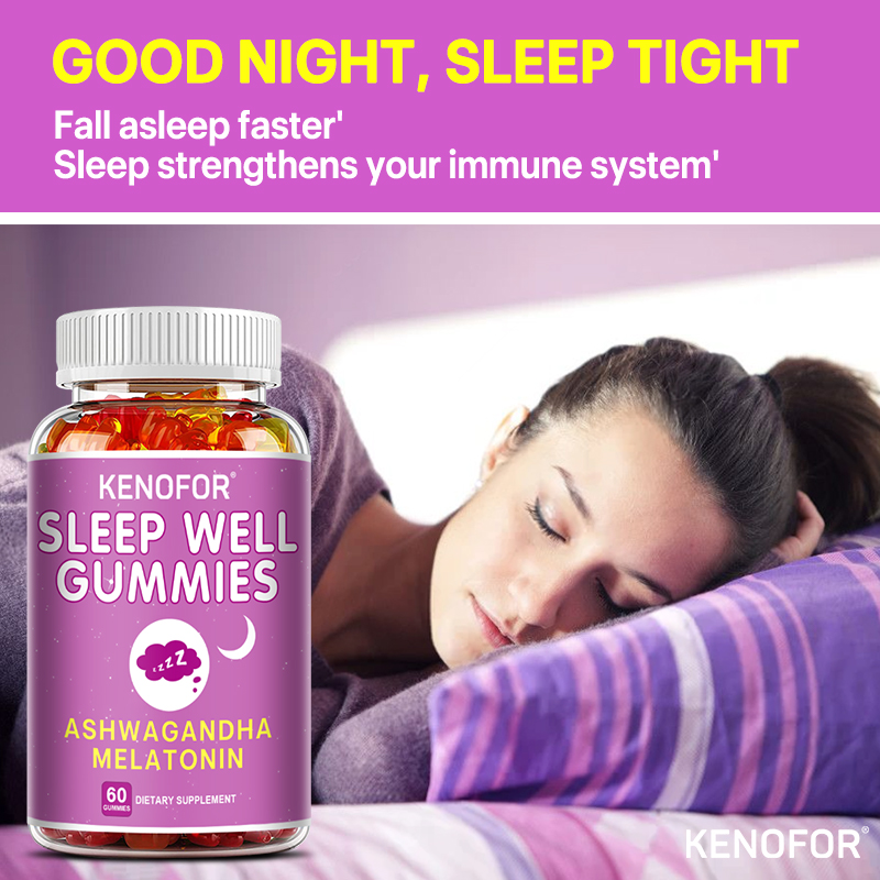Melatonina + gomas Ashwagandha - Melatonin Sleep Gummy avaliação e preço