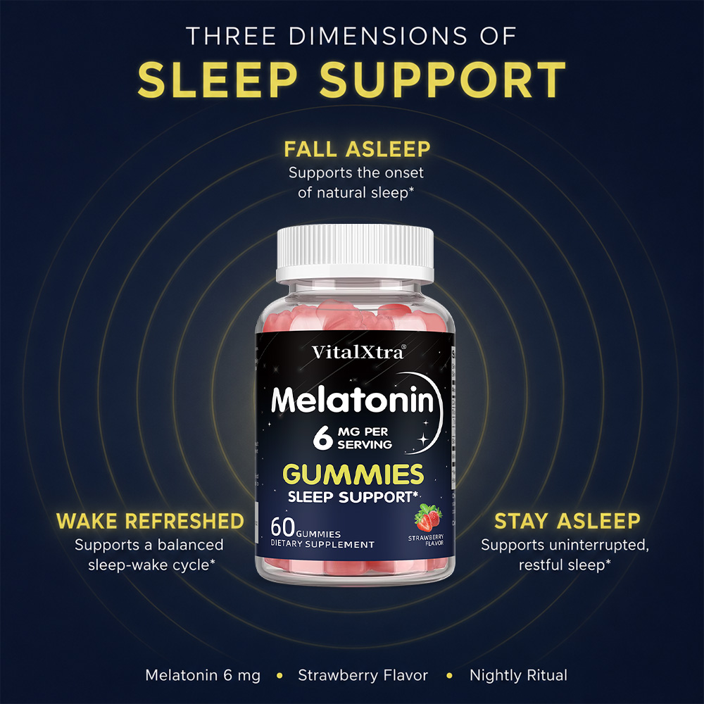 Gomas de Melatonina 6mg, Supor - Melatonin Sleep Gummy avaliação e preço