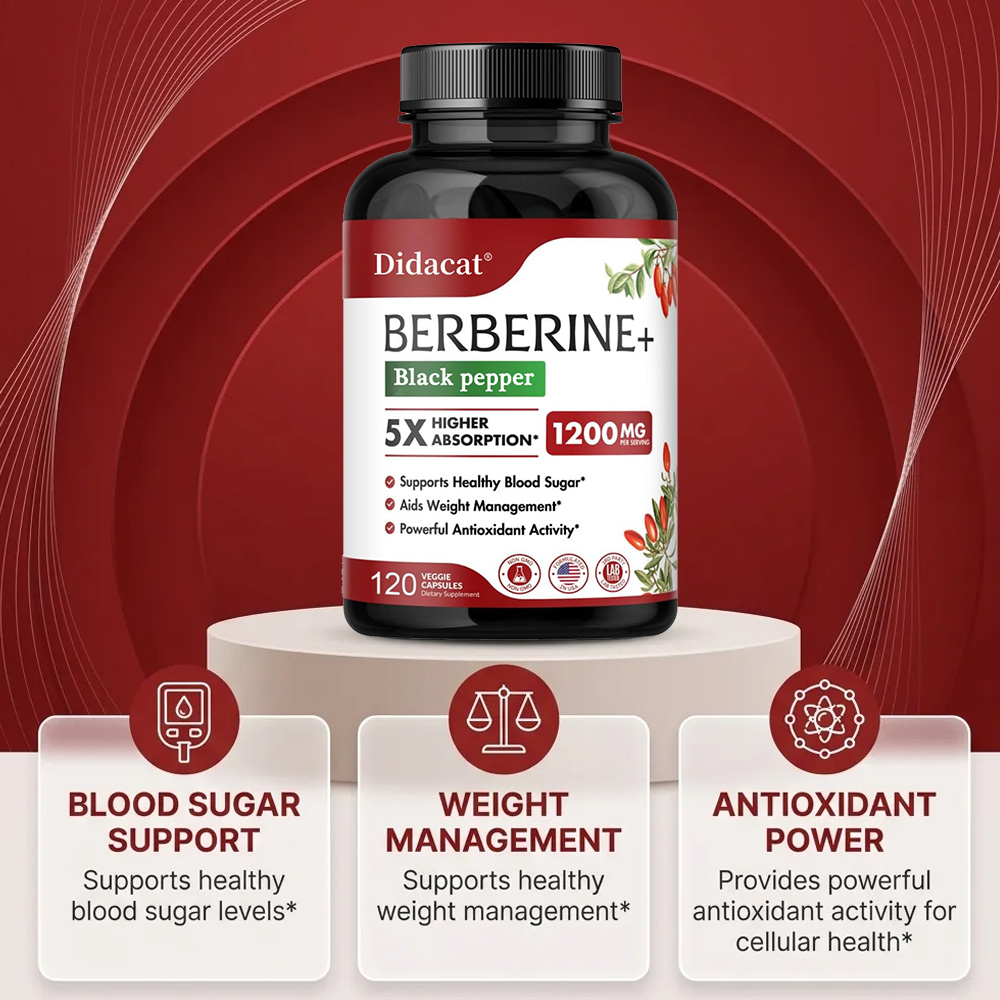 Suplemento de Berberina 1200mg - Berberine Hcl Capsule avaliação e preço