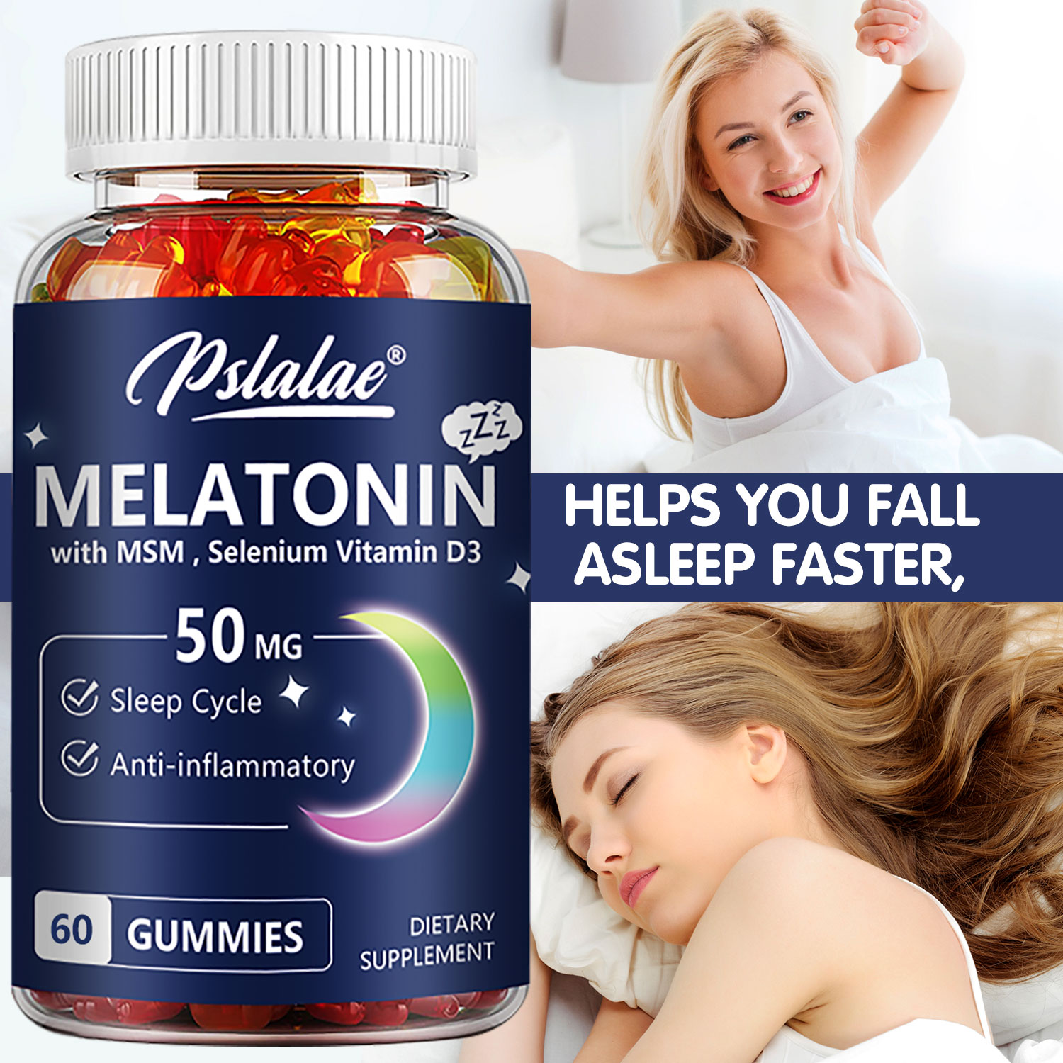 Melatonina Gummies 50mg - Ansi - Melatonin Sleep Gummy avaliação e preço